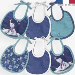 Kit bavoirs en éponge motif ours polaire - Création Stillistic