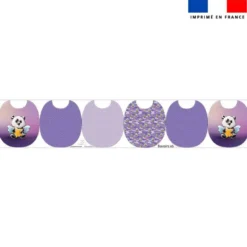 Kit bavoirs en éponge motif panda ange - Création Stillistic