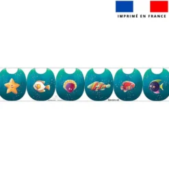 Kit bavoirs en éponge motif poissons bonbons - Création Stillistic