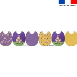 Kit bavoirs en éponge motif poule et oeufs de Pâques - Création Stillistic