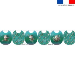 Kit bavoirs en éponge motif singe émotions rigolos - Création Stillistic