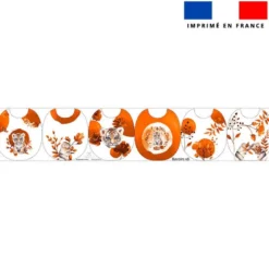 Kit bavoirs en éponge motif tigre aquarelle