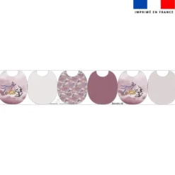 Kit bavoirs en éponge motif tigre blanc - Création Stillistic