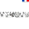 Kit bavoirs en éponge motif zèbre aquarelle
