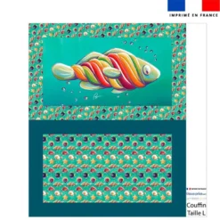 Kit couffin pour animaux motif poissons bonbons - Création Stillistic
