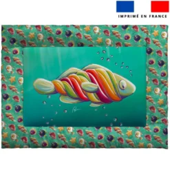 Kit couffin pour animaux motif poissons bonbons - Création Stillistic