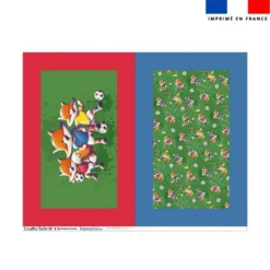 Kit couffin pour animaux motif renard foot - Création Stillistic