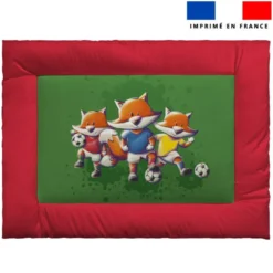 Kit couffin pour animaux motif renard foot - Création Stillistic
