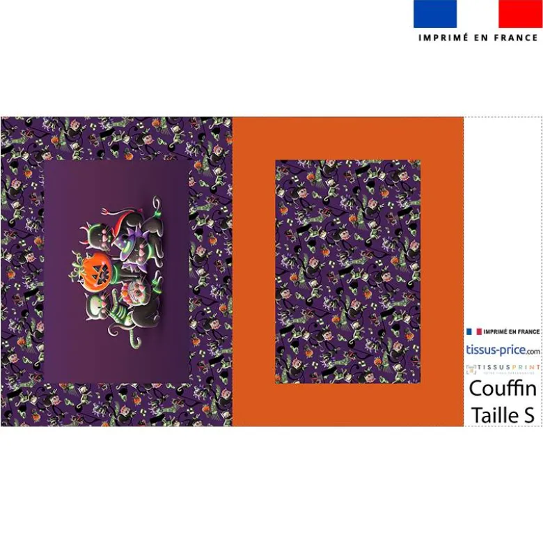 Kit couffin pour animaux motif Bal masqué Halloween - Création Stillistic