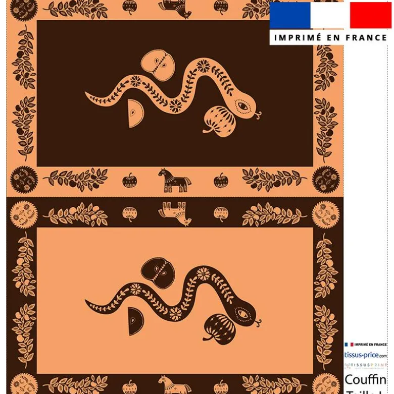 Kit couffin pour animaux motif éclat d'automne