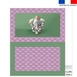 Kit couffin pour animaux motif Ganesh - Création Stillistic