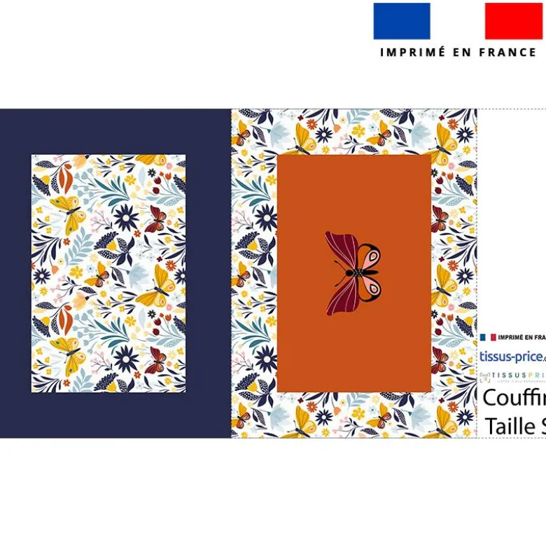 Kit couffin pour animaux motif papillon