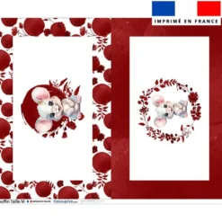Kit couffin pour animaux motif souris aquarelle