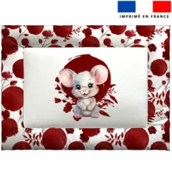 Kit couffin pour animaux motif souris aquarelle