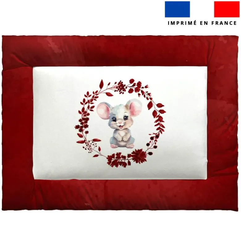 Kit couffin pour animaux motif souris aquarelle