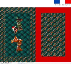 Kit couffin pour animaux motif Teckels de Noël - Création Stillistic