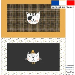 Kit couffin pour animaux motif chat gentleman