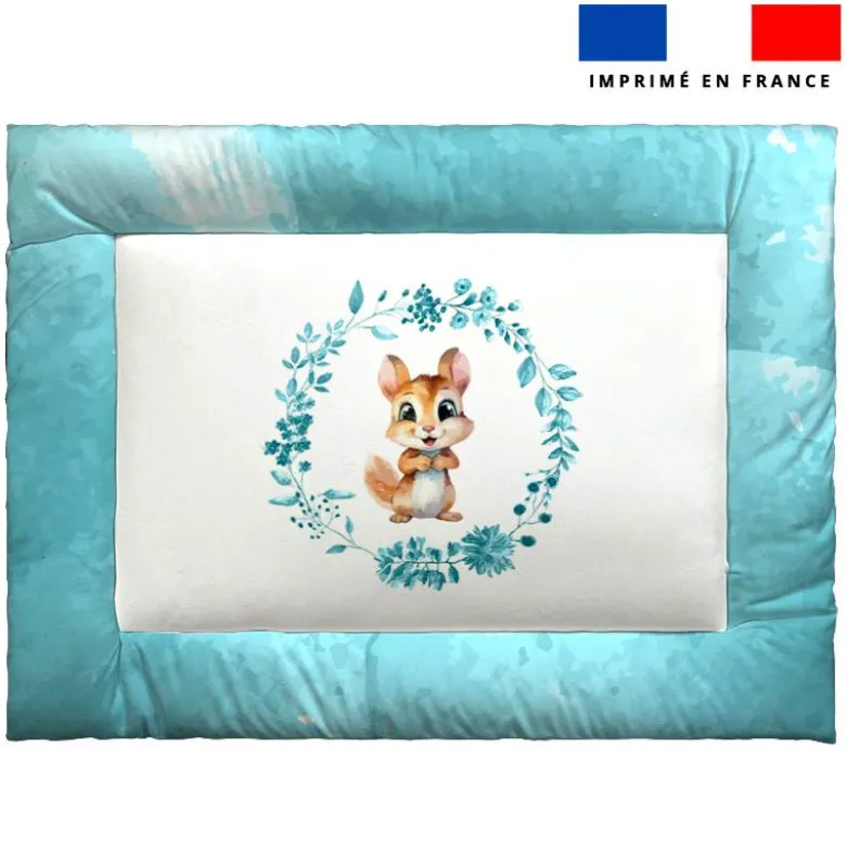 Kit couffin pour animaux motif écureuil aquarelle