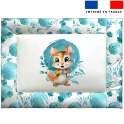 Kit couffin pour animaux motif écureuil aquarelle