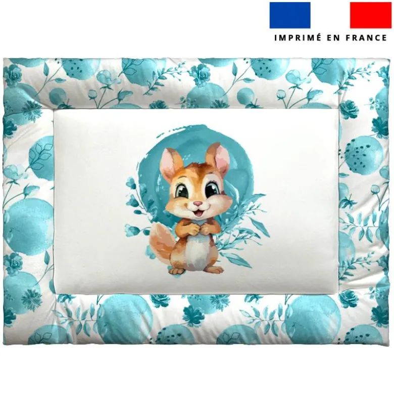 Kit couffin pour animaux motif écureuil aquarelle