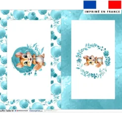 Kit couffin pour animaux motif écureuil aquarelle