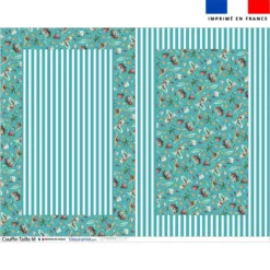 Kit couffin pour animaux motif hippo en vacances - Création Stillistic