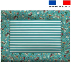 Kit couffin pour animaux motif hippo en vacances - Création Stillistic