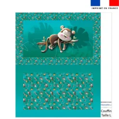 Kit couffin pour animaux motif singe dormeur - Création Stillistic