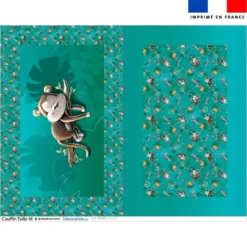 Kit couffin pour animaux motif singe dormeur - Création Stillistic