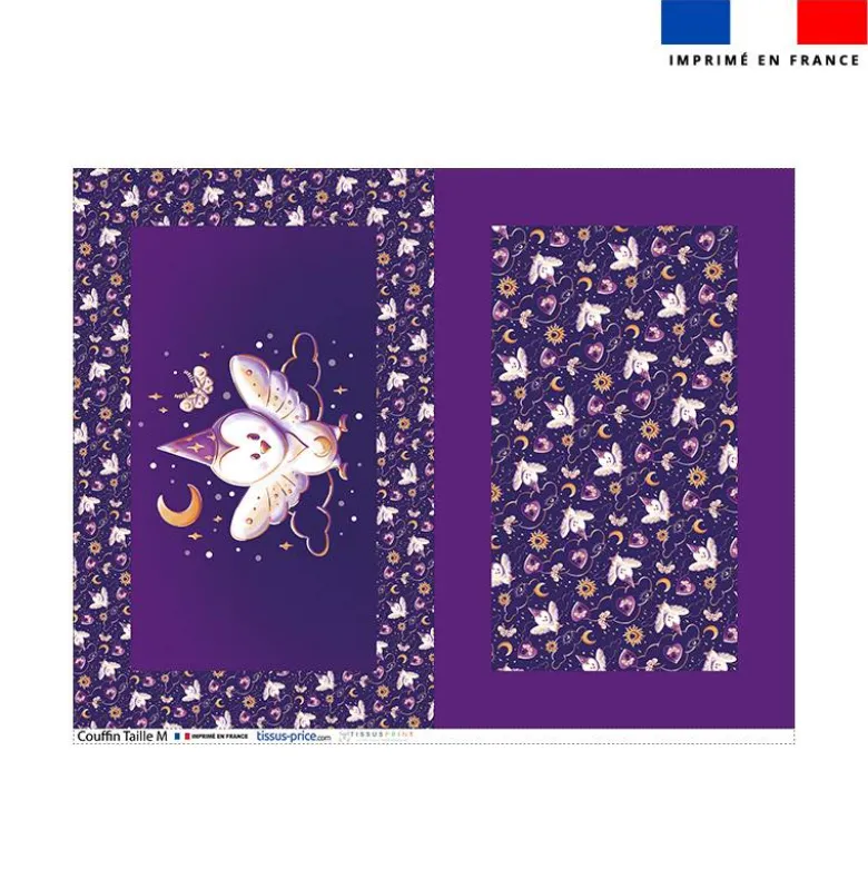 Kit couffin pour animaux motif chouette magicienne - Création Stillistic