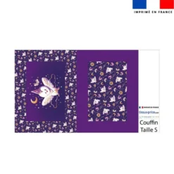 Kit couffin pour animaux motif chouette magicienne - Création Stillistic