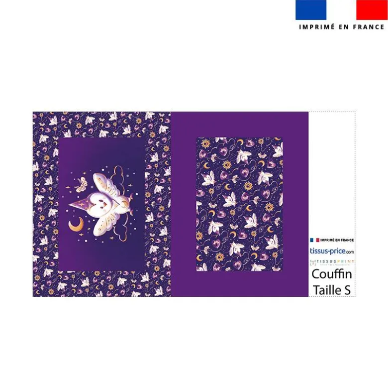 Kit couffin pour animaux motif chouette magicienne - Création Stillistic