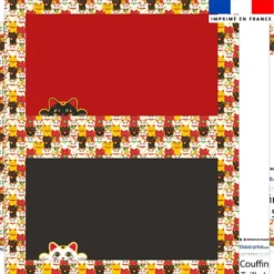 Kit couffin pour animaux motif chat maneki-neko