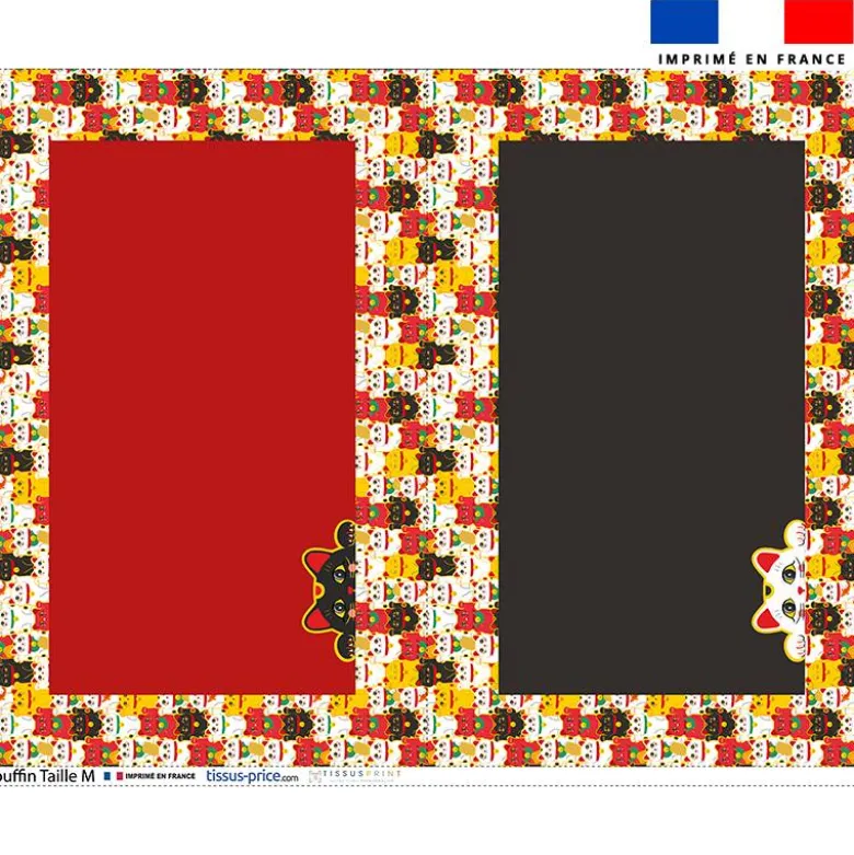 Kit couffin pour animaux motif chat maneki-neko