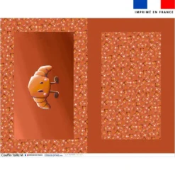 Kit couffin pour animaux motif amis ptit déj Croissant - Création Stillistic