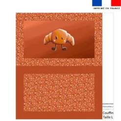 Kit couffin pour animaux motif amis ptit déj Croissant - Création Stillistic