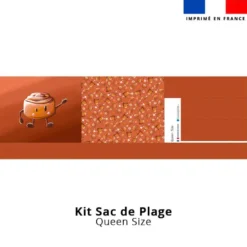 Kit couture sac cabas motif amis ptit déj Roulé à la cannelle - Création Stillistic