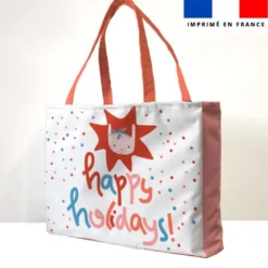 Kit couture sac cabas motif animaux pastel