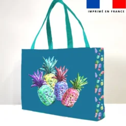 Kit couture sac cabas motif ananas - Création Cat&Colours