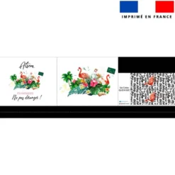 Kit couture sac cabas motif ATSEM en vacances
