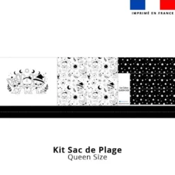 Kit couture sac cabas motif chiens sorciers - Création Jolifox