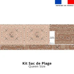 Kit couture sac cabas motif chihuahua bandana - Création Jolifox