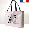 Kit couture sac cabas motif chiens à Paris - Création Jolifox