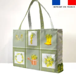 Kit couture sac cabas motif mamie mimosa