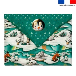 Kit décoration de Noel motif animaux du froid - Création Stillistic