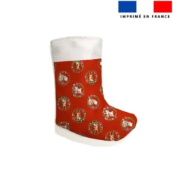 Kit décoration de Noel motif animaux couronne et fleur de Noël - Création Stillistic