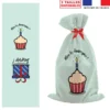 Kit hotte d'anniversaire bleu motif Mon 1er Anniversaire