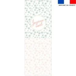 Kit hotte de Noel motif joyeux Noël rose - Création Lili Bambou Design