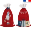 Kit hotte de Noel motif lutin de Noël