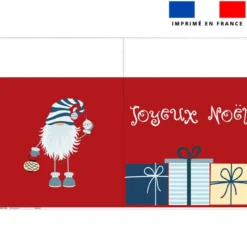 Kit hotte de Noel motif lutin de Noël
